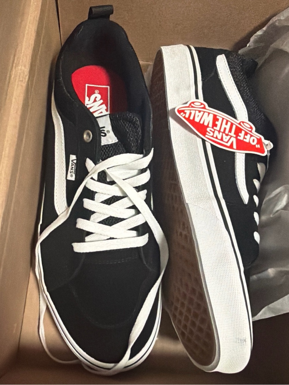 Vans Filmore Trainers Black Suede Canvas Men’s Size 11
